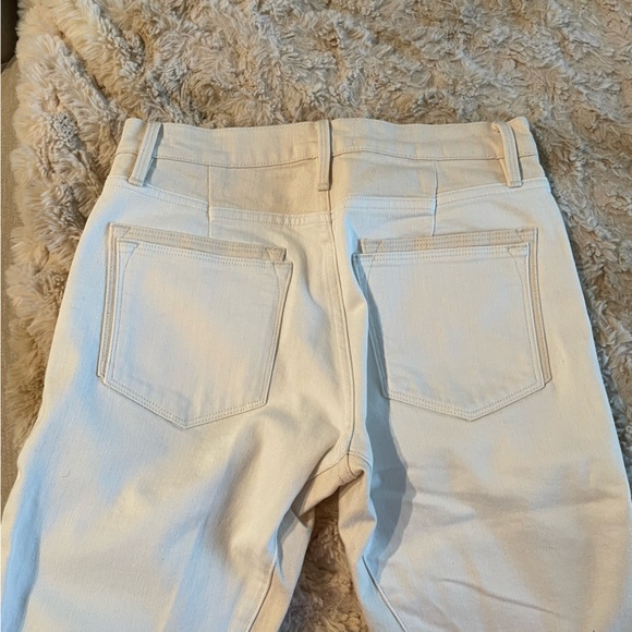 FRAME Le High Straight Leg Jeans in Blanc Multi-26 - Picture 4 of 5